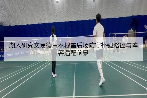 湖人研究交易德章泰穆雷后场防守补强路径与阵容适配前景（c7c7·app）